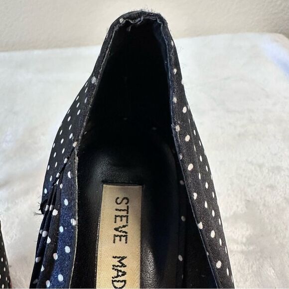 Steve Madden Black and White Polka Dot Heels size 7.5‎ - Picture 12 of 12